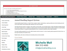 Tablet Screenshot of animalhandling.co.za